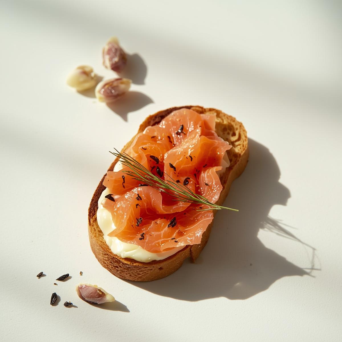 Bruschetta ala salmon