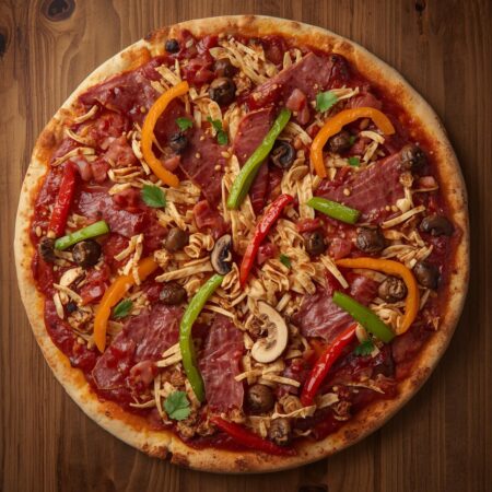 Pizza Vegan BBQ-Chicken
