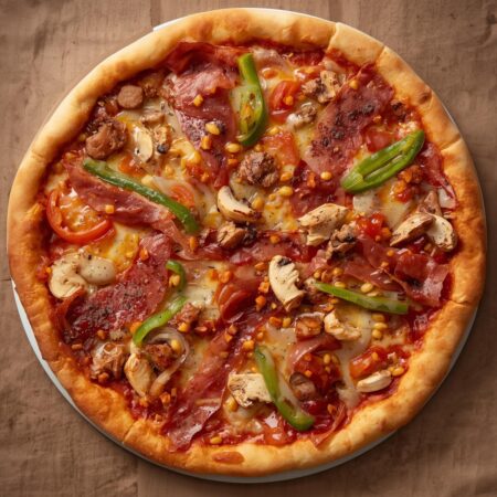 Pizza Vegan Bacon Chicken Supreme