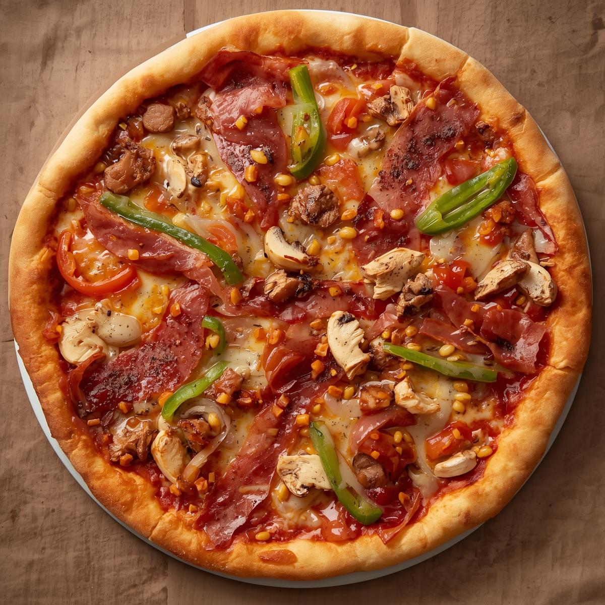 Pizza Vegan Bacon Chicken Supreme