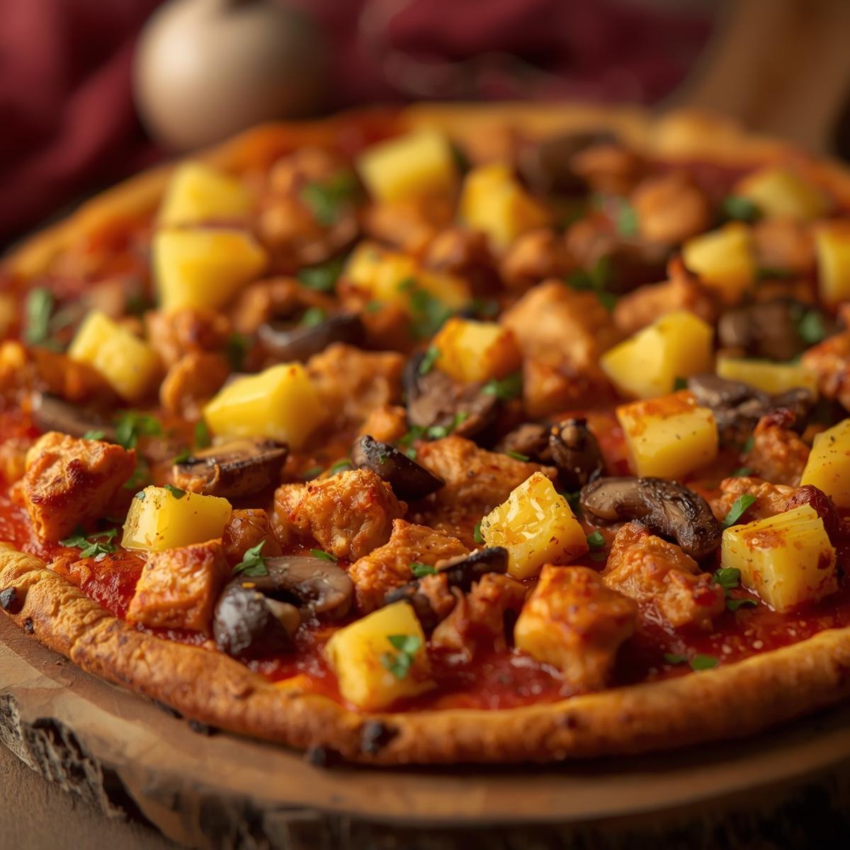 Pizza Vegan Caribean Chicken