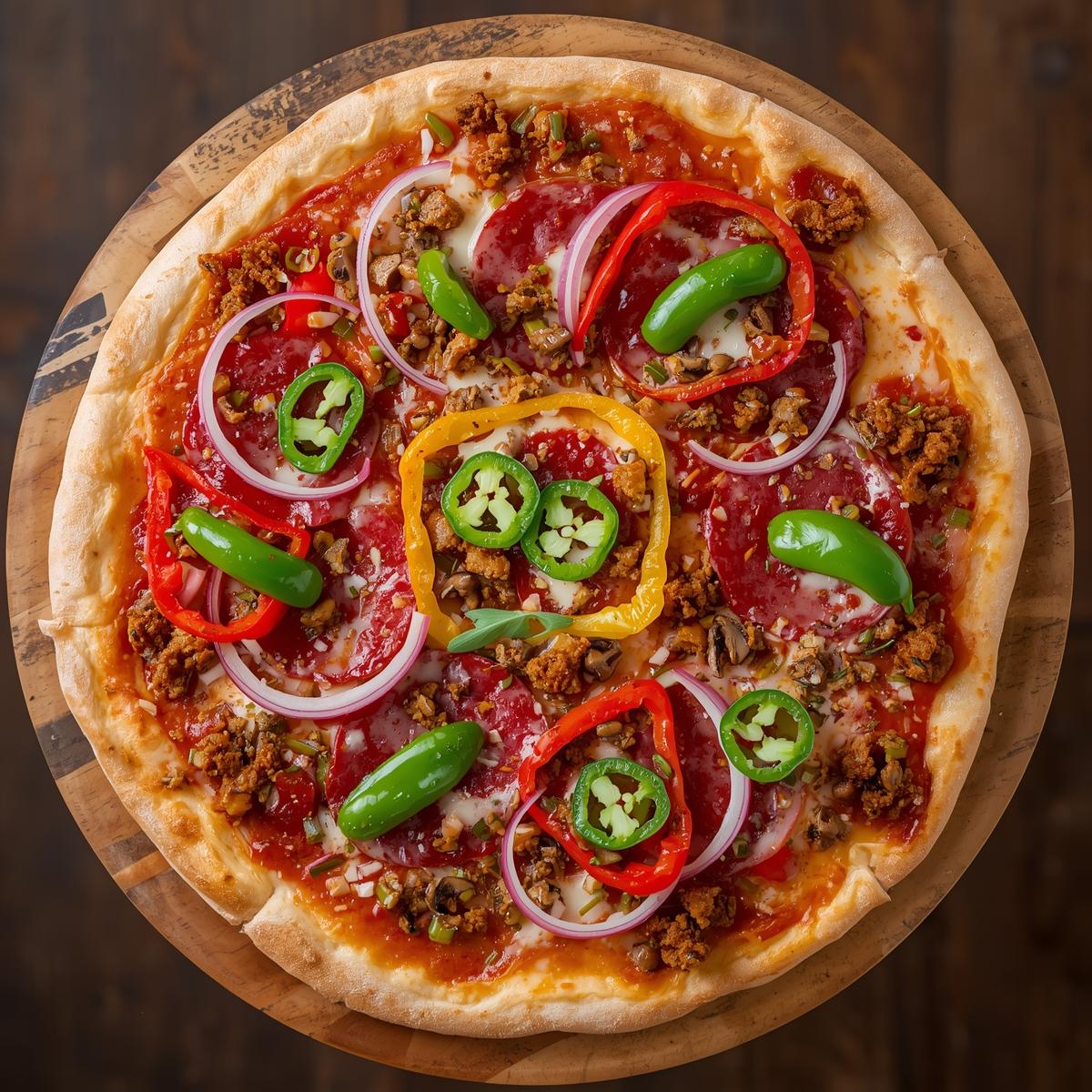 Pizza Vegan Spicy Supreme